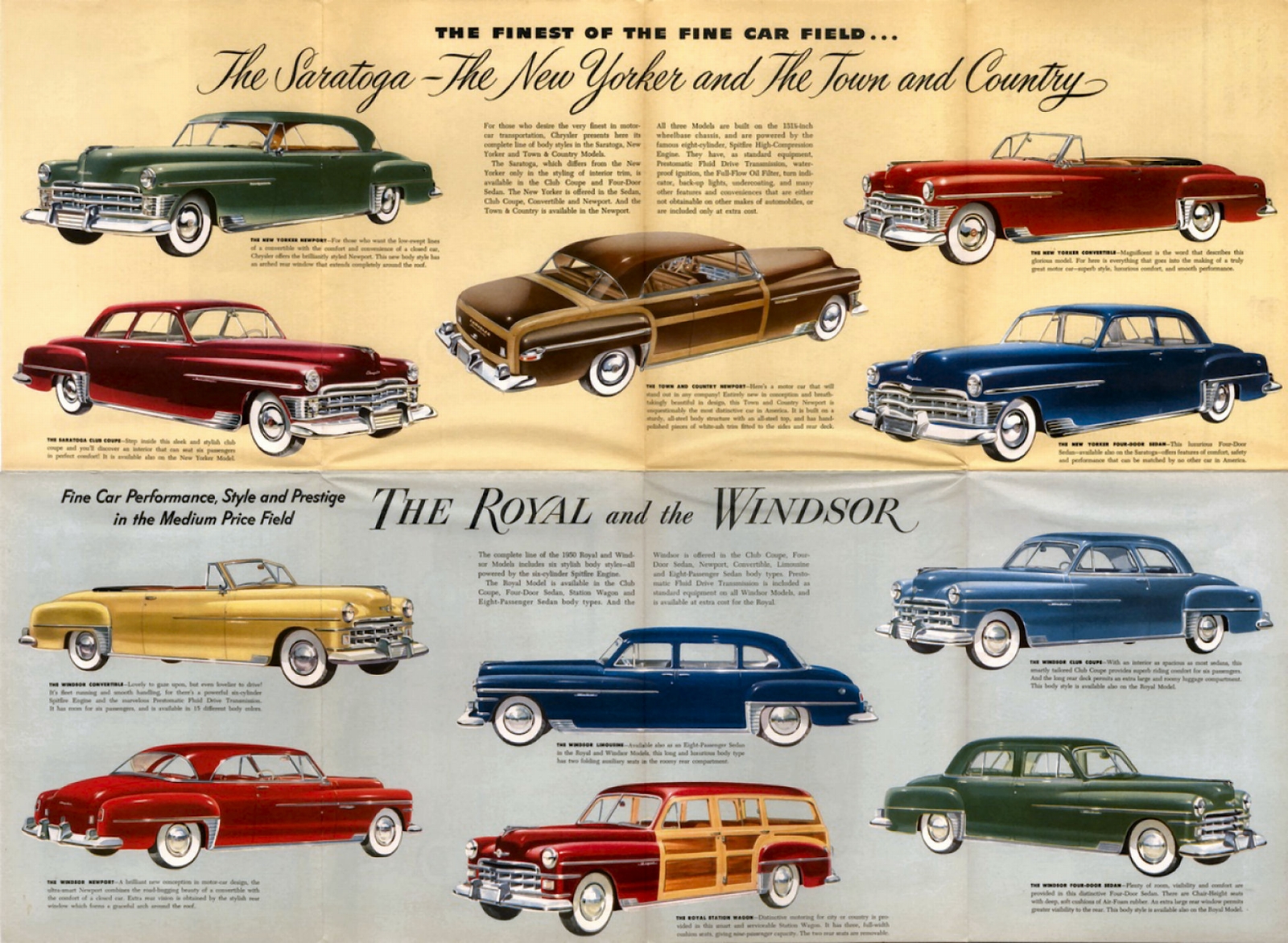 1950 Chrysler Full-Line Foldout Page 2